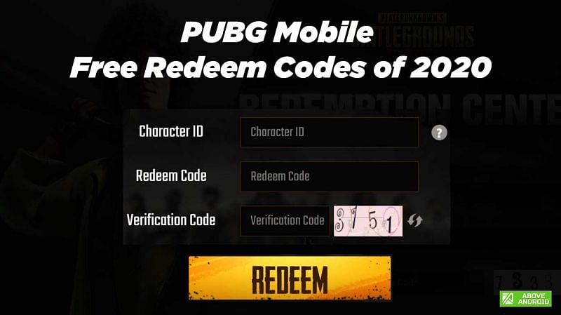 PUBG Mobile redeem codes